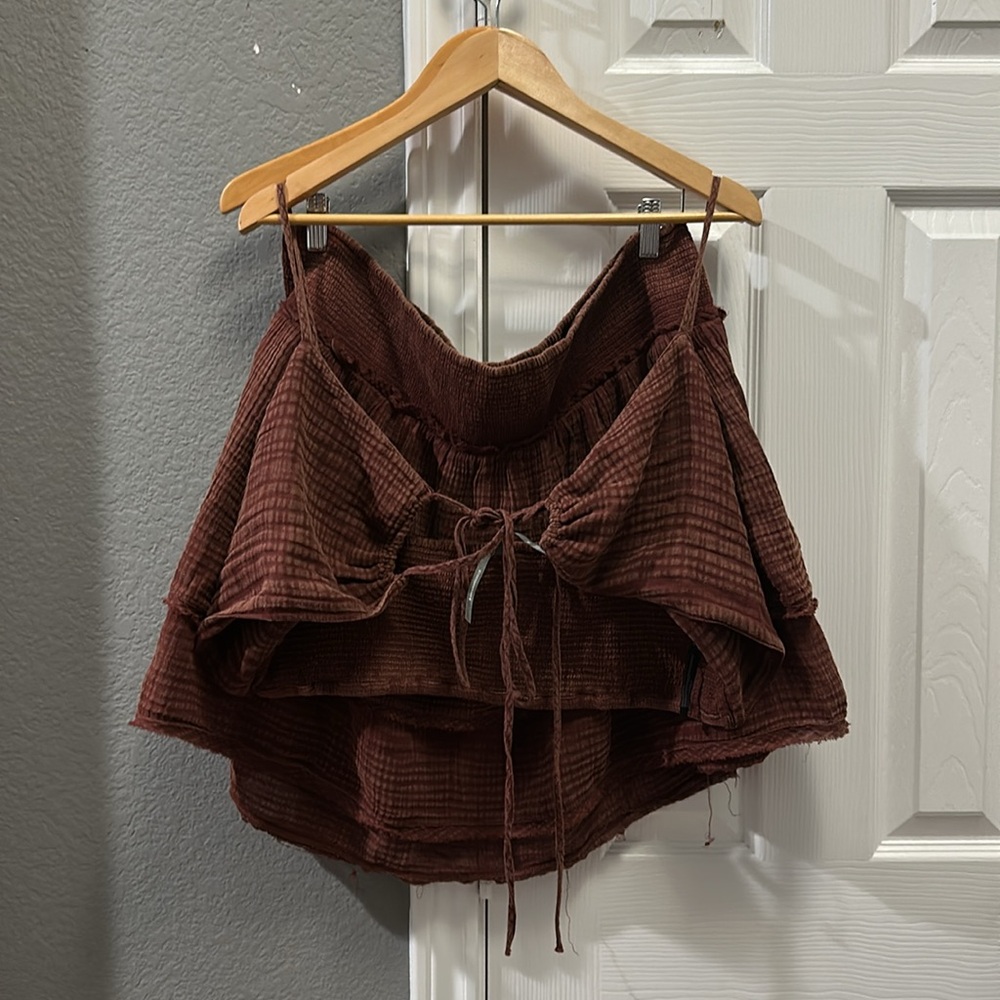 Anthropologie brown smocked SET size 3X - Picture 3 of 6